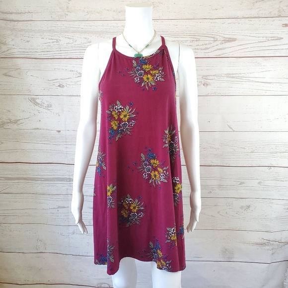 Anthropologie Alya floral print a line tank dress - Picture 1 of 6